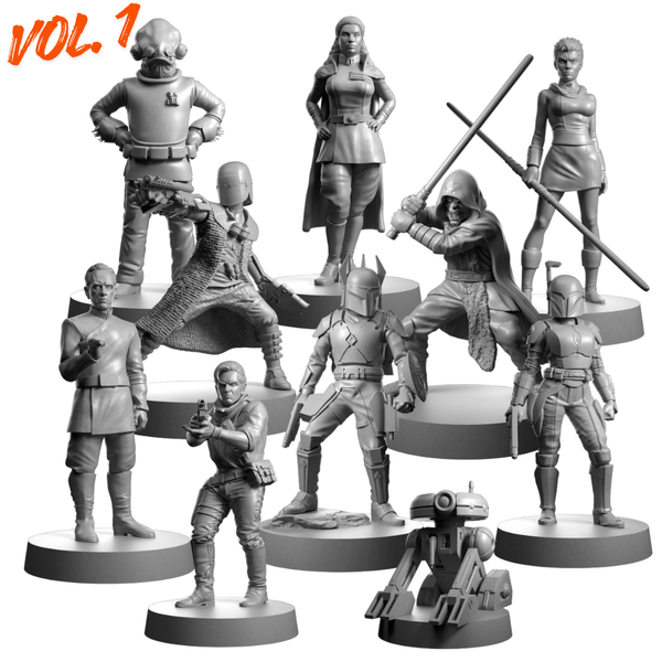 SUPER PACK STARWARS VOL. 1 INCLUYE 100 FIGURAS STL